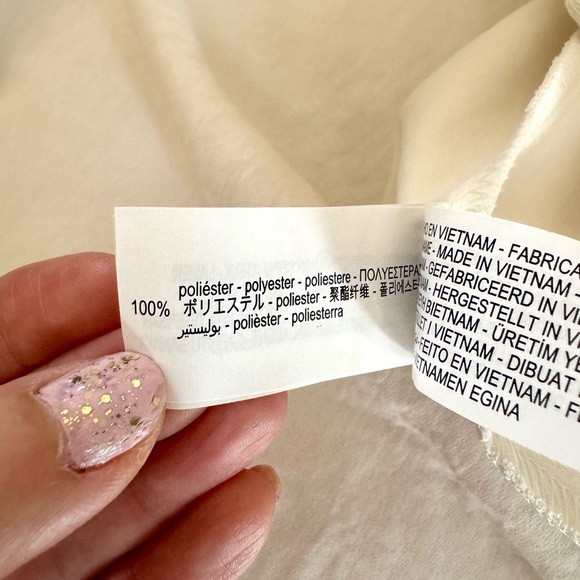 NWT Zara White Ivory Drape Dress Size Small 2157/229/712/S - Picture 10 of 11